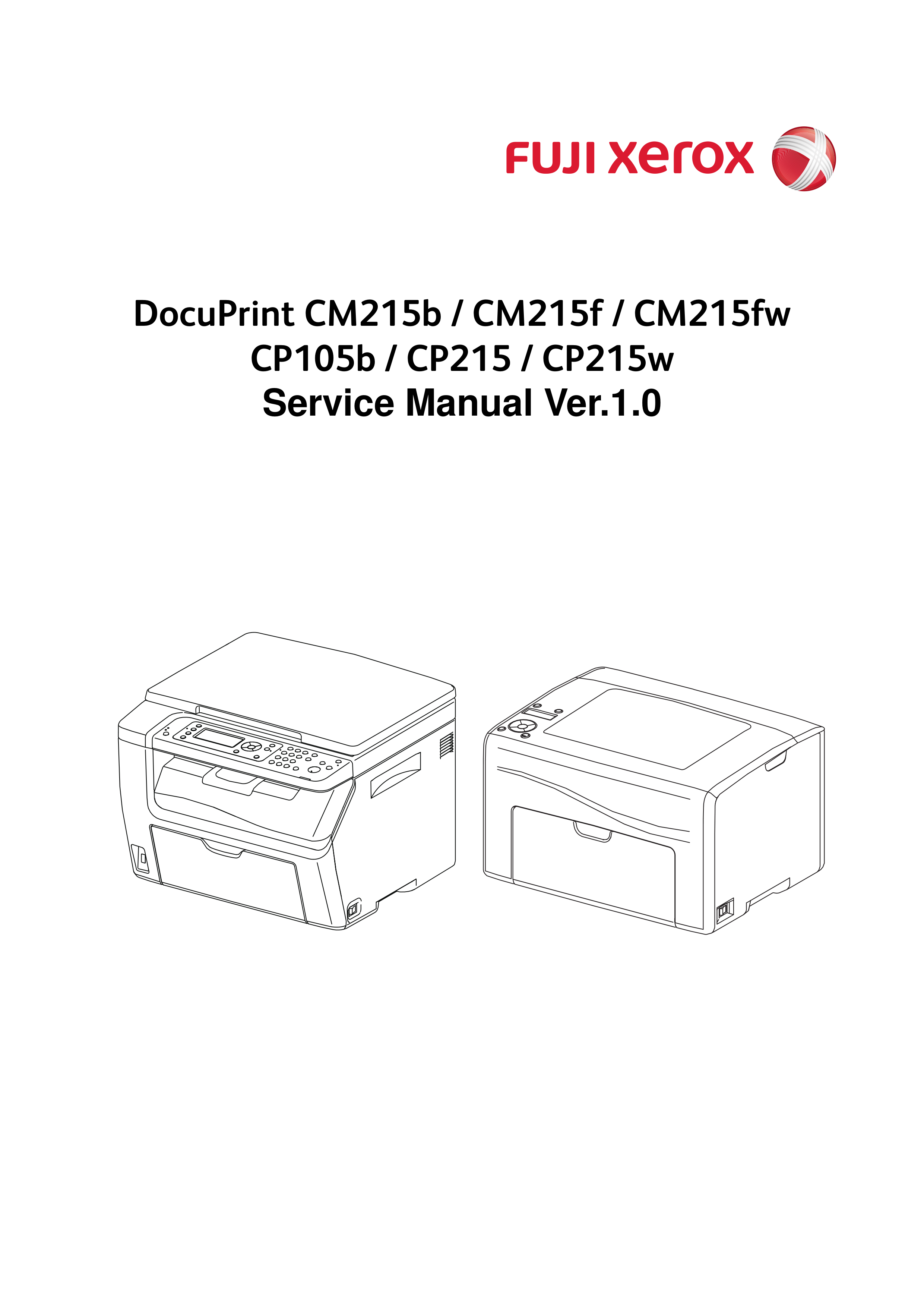 1850施乐CM215b,f,fw,CP105b,CP215,w维修手册英文版