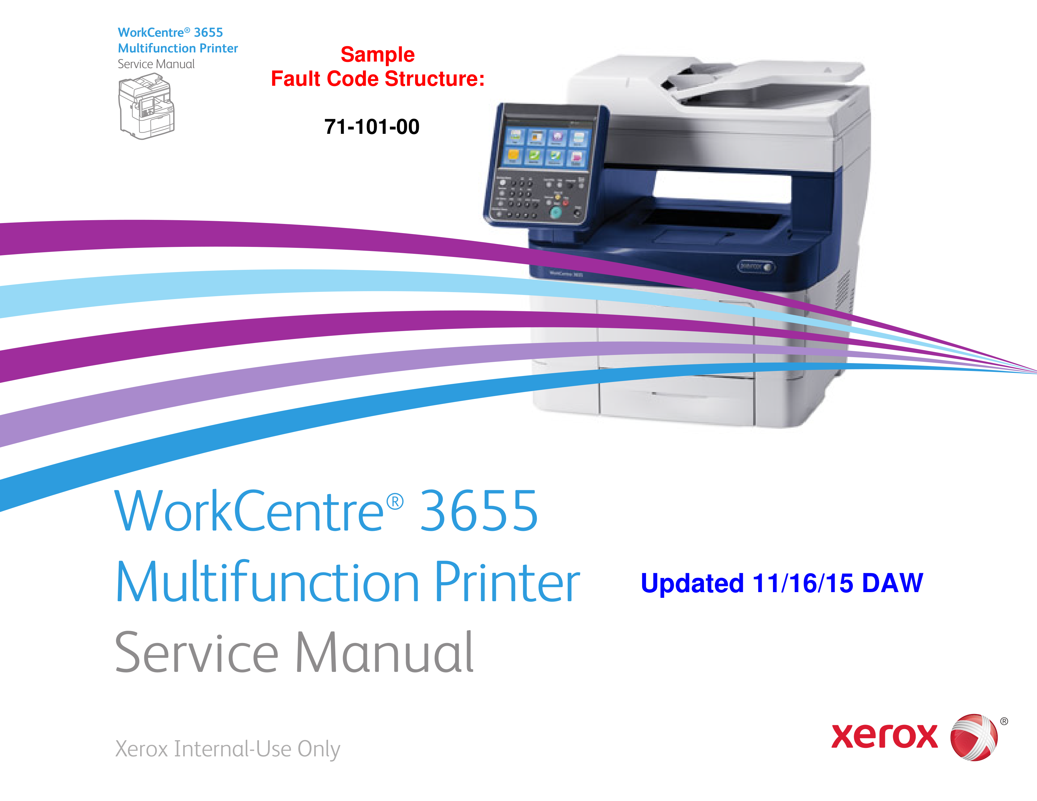 1860施乐维 Xerox WorkCentre 3655英文维修手册