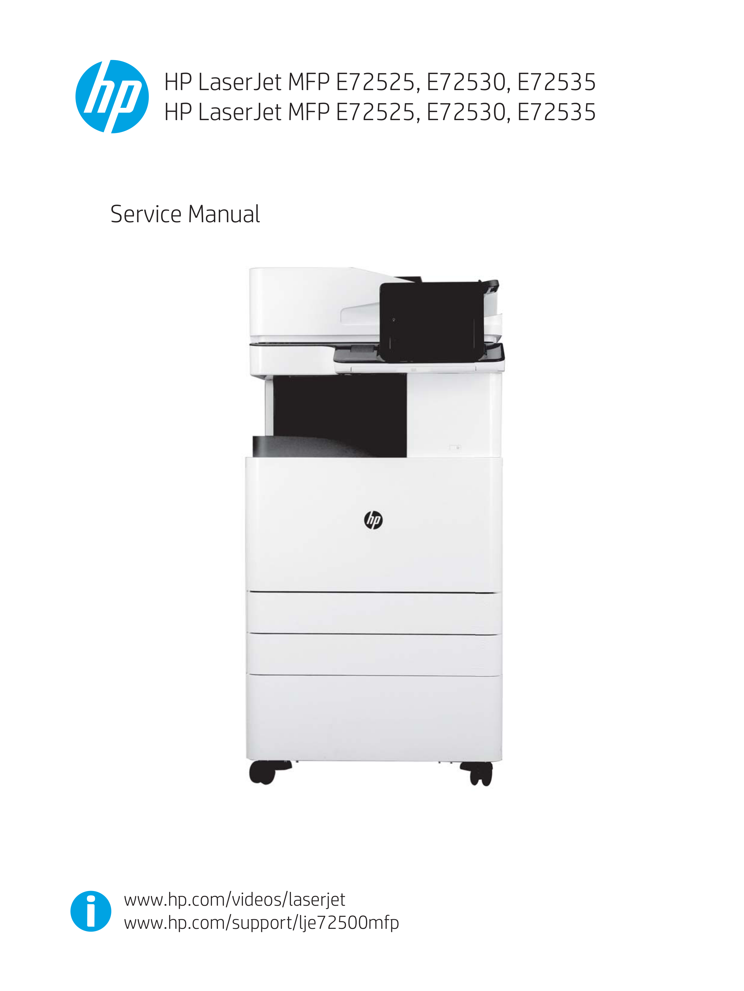 1606惠普 LaserJet MFP E72525, E72530, E72535
